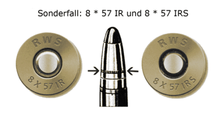 Abb.: Besonderheit im Kaliber 8 mm