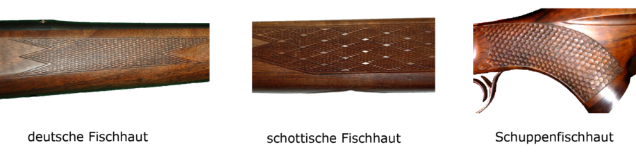 Abb. Fischhaut (unterschiedliche Ausfüfrungen)